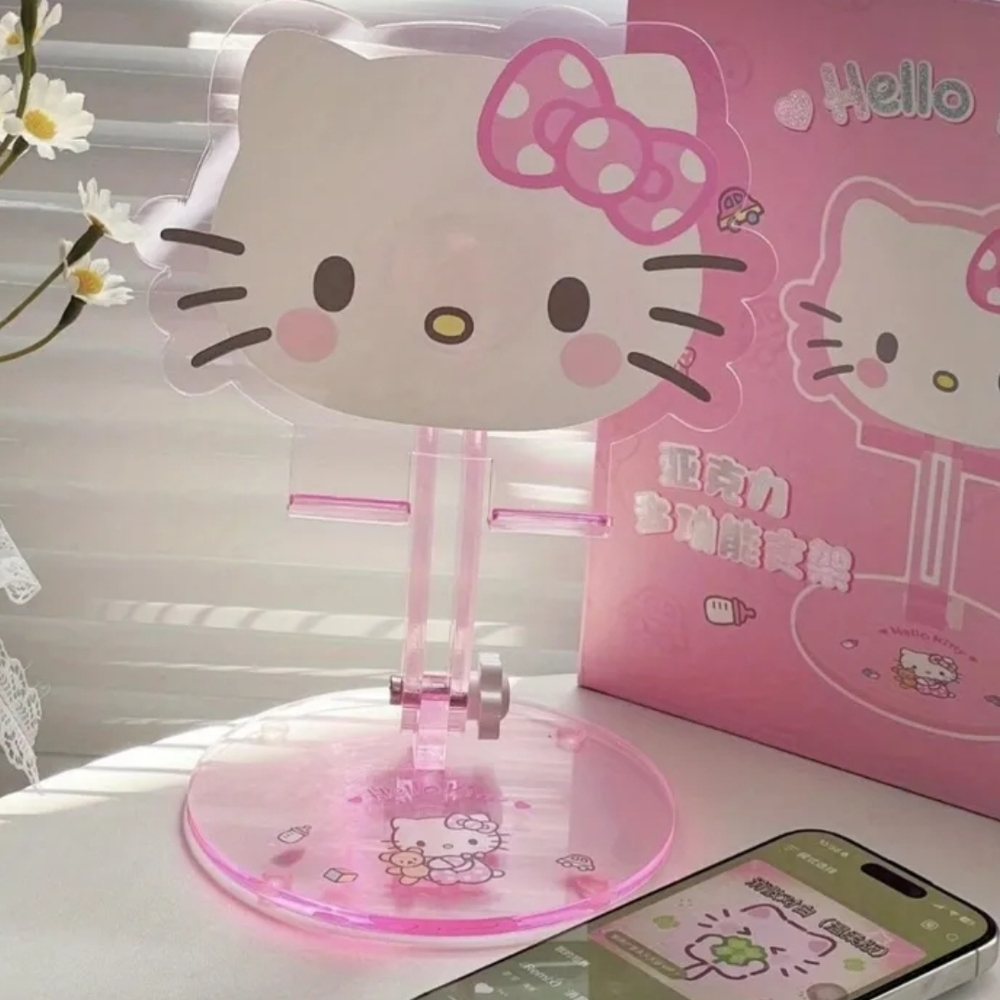 Hello Kitty Pink Acrylic Phone Holder